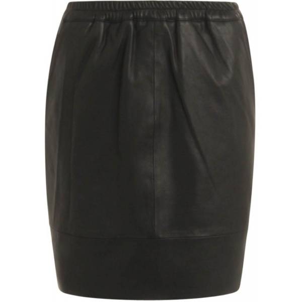 Billede af Coster Copenhagen Leather Skirt BLK