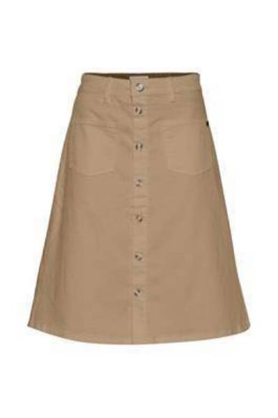 Billede af Pulz Ditte Skirt Sand 50204538