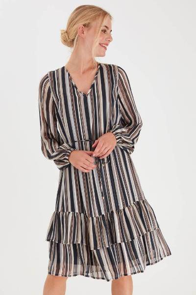 Billede af Fransa Nastripe Dress Grey