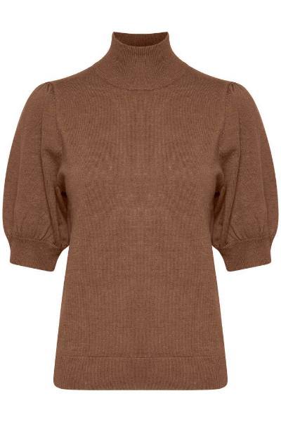 Billede af Pulz Sara Rulle strik Brun 50205904