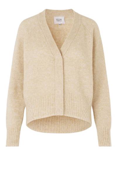 Billede af Second Female Boxy  Cardigan Sand