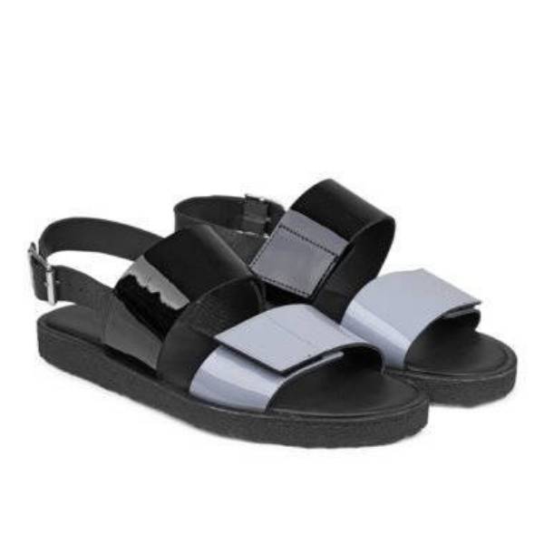 Billede af Angulus Sandal Rågummi lysblå/sort