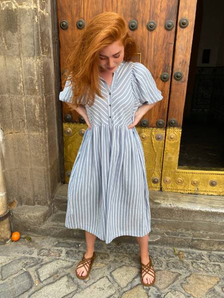Billede af Black Colour Dress Nel Stripe 
