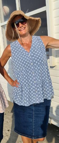 Billede af Marta Demin blue top 777100