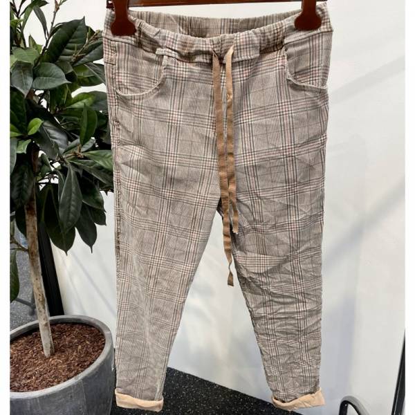 Billede af Marta Sweatpants Check Brown 