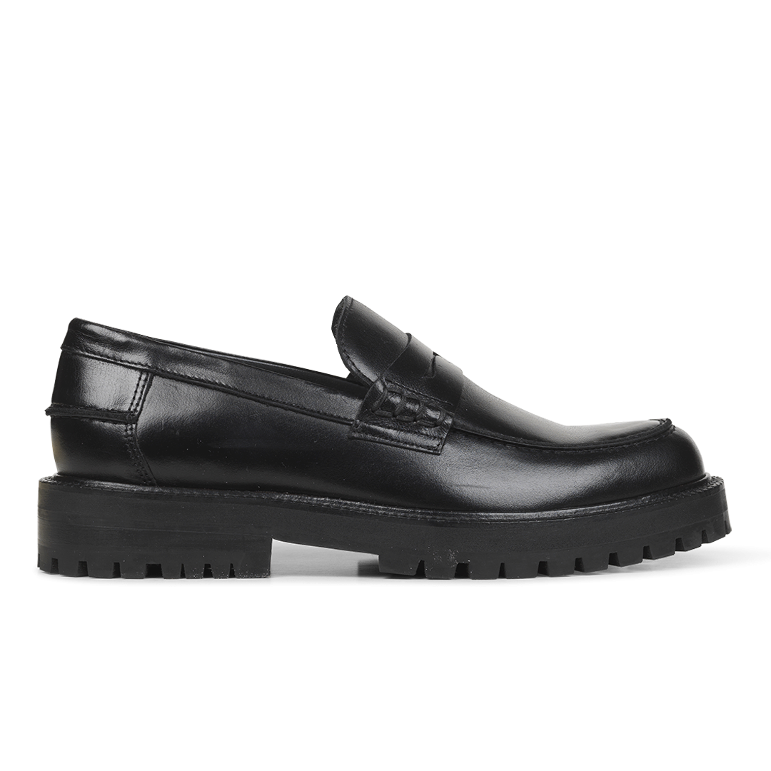 Angulus Loafer skind sort-