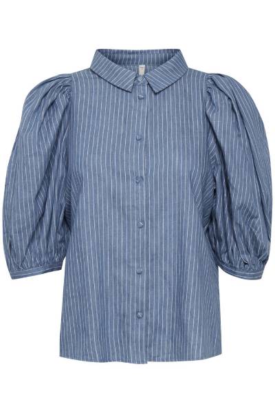 Billede af Pulz Grith Shirt Blue Stri 50206595