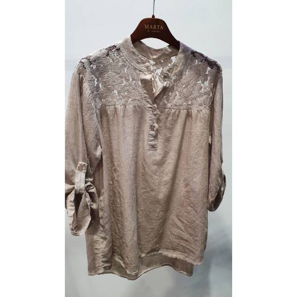 Billede af Marta Skjorte Blonde Sand 20325