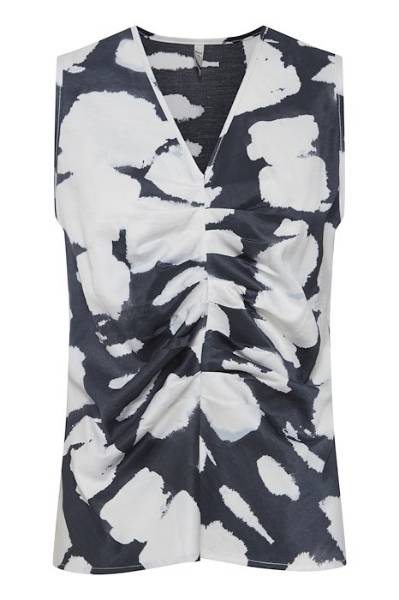 Billede af Pulz Calla Top Black Printed