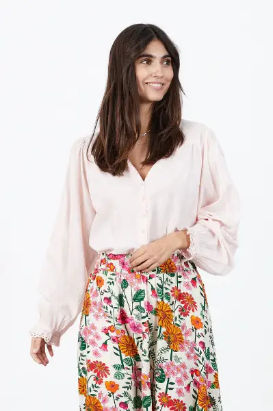 Billede af Lollys Laundry Charles Blouse Rose