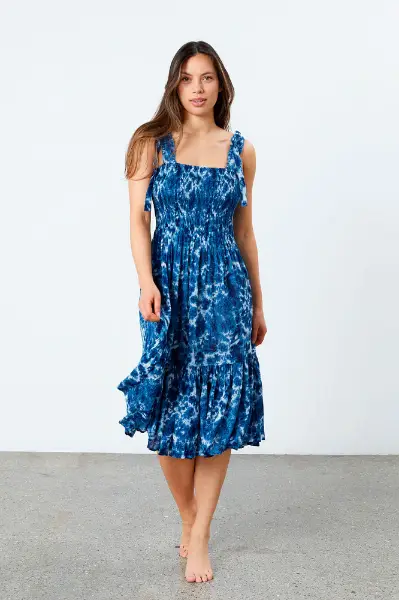 Billede af Lollys Laundry Minna Dress Blue