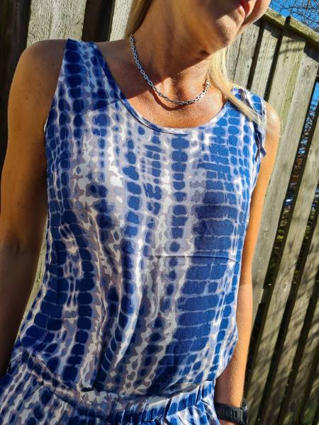 Billede af Pulz Nelly Top Blue Tie Dye