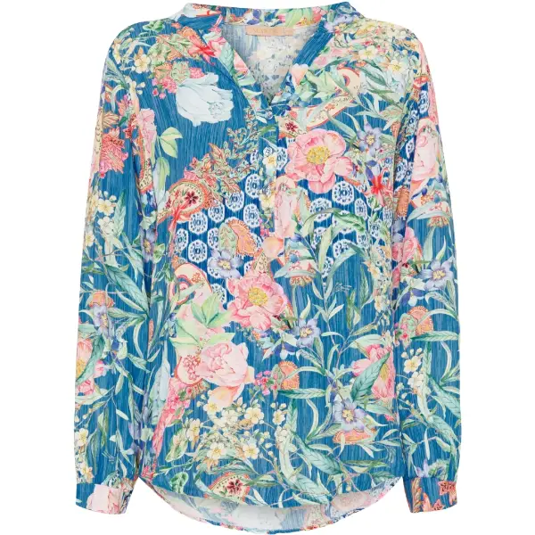 Billede af Marta Shirt Royal Blue Print 8128