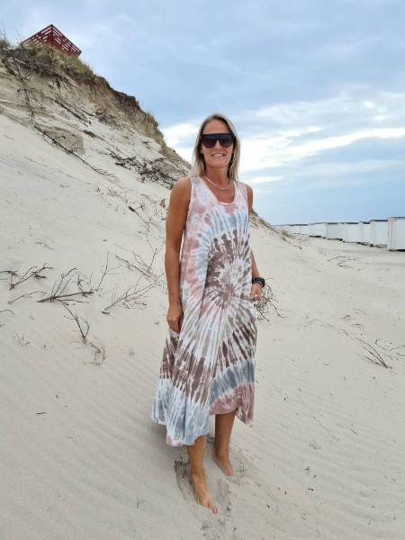 Billede af Marta Dress Jersey Tie dye Fango