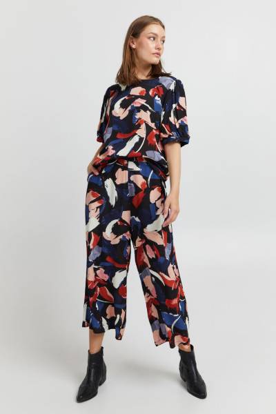 Billede af Pulz Zeloni Pant Blk Print 