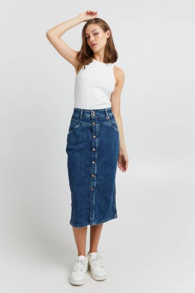 Billede af Pulz Gunila Skirt Denim 50206840