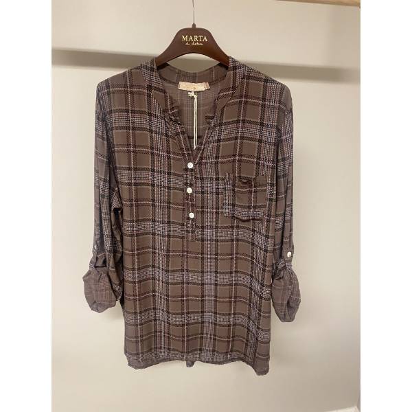 Billede af Marta Shirt Check Chocolato 