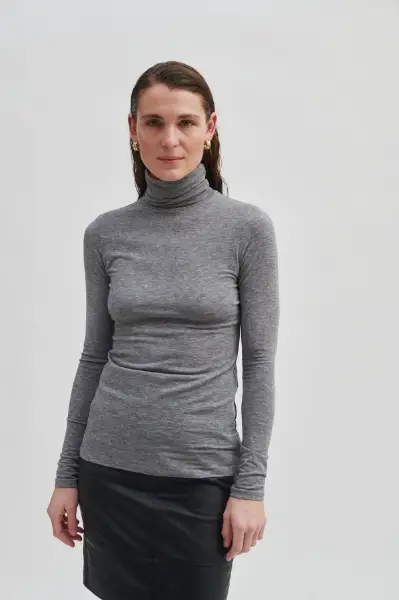 Billede af Second Female Matima T-Neck Grey