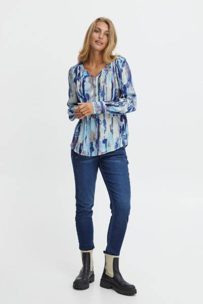 Billede af Fransa Bluse Isadora Blue 