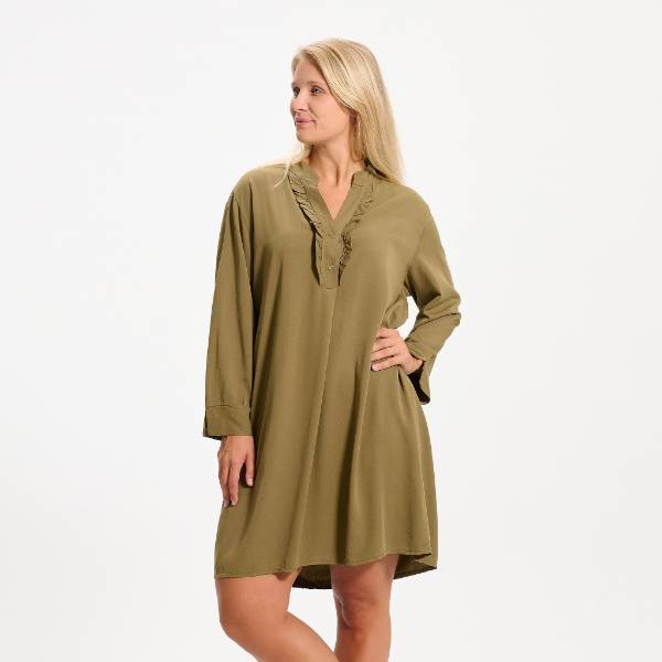 Billede af Marta Dress Kalvekrøs Olive