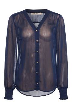 Vis detaljer for Rue de Femme Rossa Shirt Navy  Billede af Rue de Femme Rossa Shirt Navy