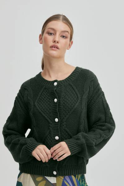 Billede af Pulz Marla Cardigan Green