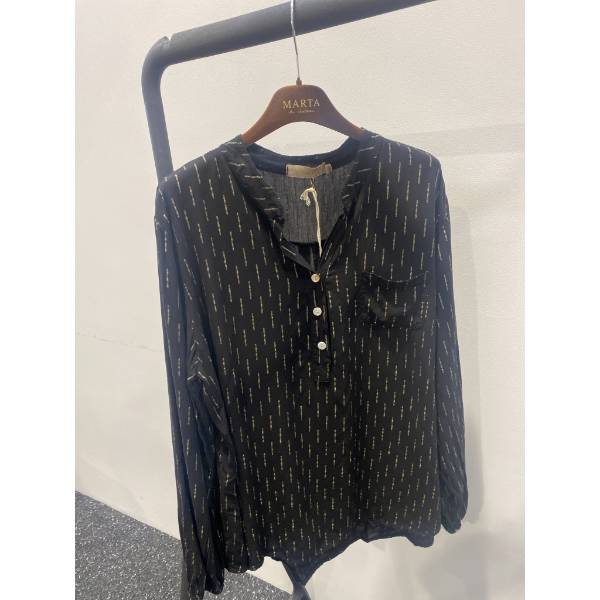 Billede af Marta Shirt Black/guld