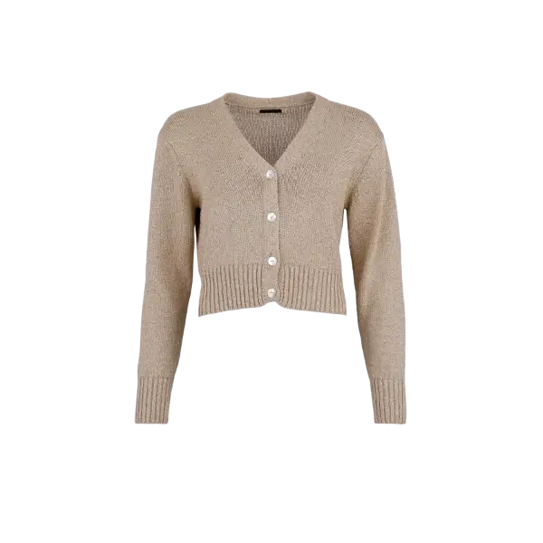 Billede af Black Colour Gold Short Cardigan
