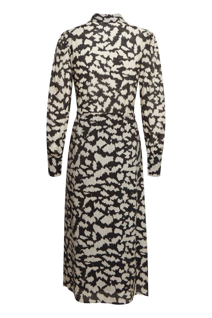 Fransa Illa Dress Black/White Print