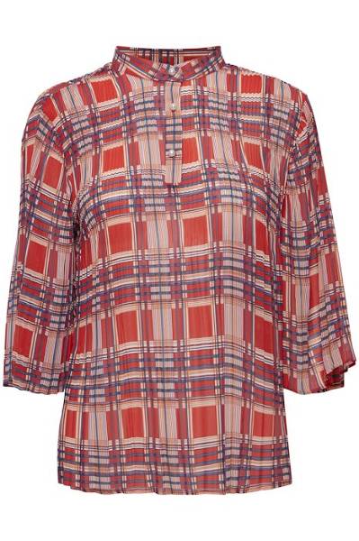 Billede af Pulz Lara Shirt Red Check 