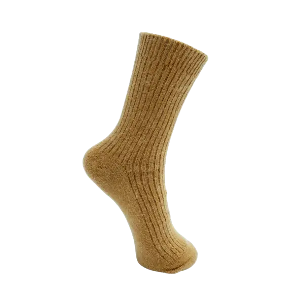 Billede af Black Colour Cronja Uld Sock Camel