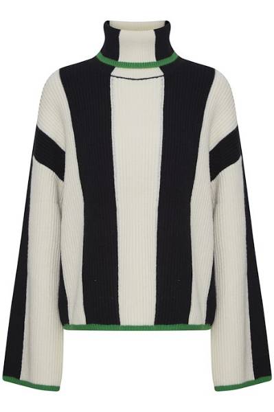 Billede af Pulz Devika Pullover Striped Green