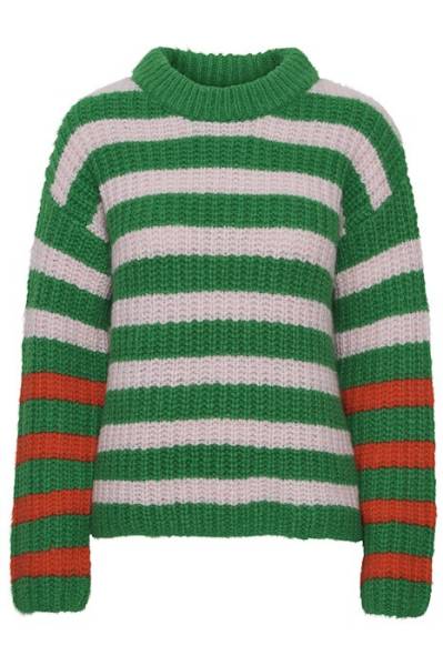 Billede af Pulz Donatella Pullover Green/pink