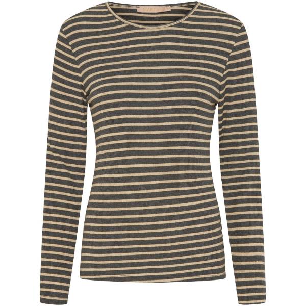 Billede af Marta Tee Strib Grey/gold