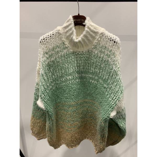 Billede af Marta Knit Strib White/Camel 446