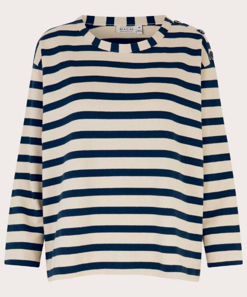 Billede af Masai Batu Knit Strib Navy 