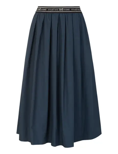 Billede af Esme Calla Skirt Navy Vidde 