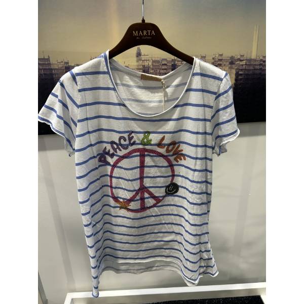 Billede af Marta T-shirt Peace & love 
