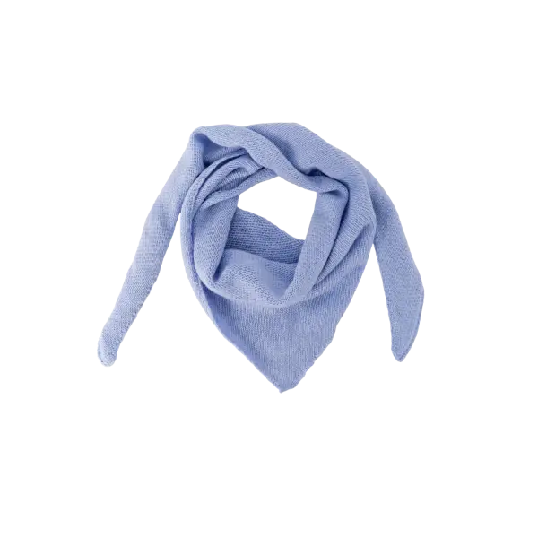 Billede af Black Colour Triangle Scarf Blue