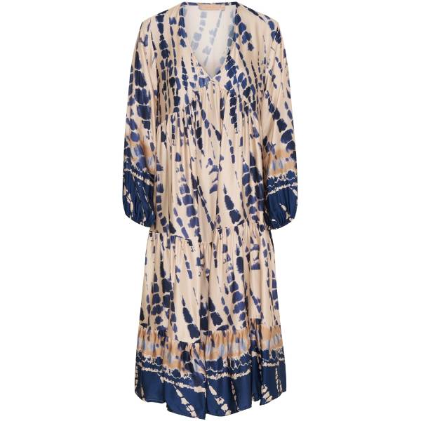 Billede af Marta Dress Lang 2388 Sand/Blå