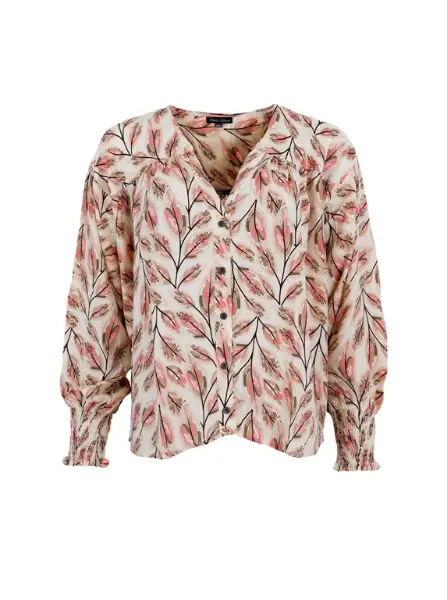 Billede af Black Colour Luna Boho Shirt Leaves