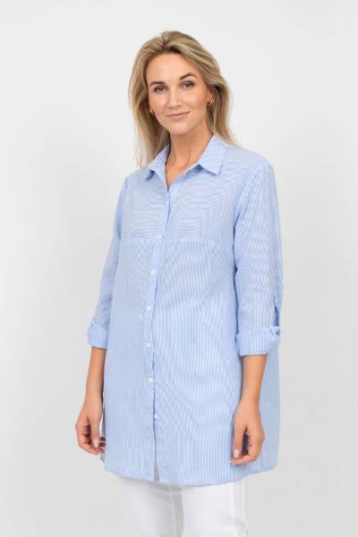Billede af 2-Biz Vaia Long Shirt Blue Stripe