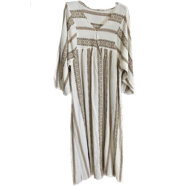 Billede af Marta Dress Strib Guld 