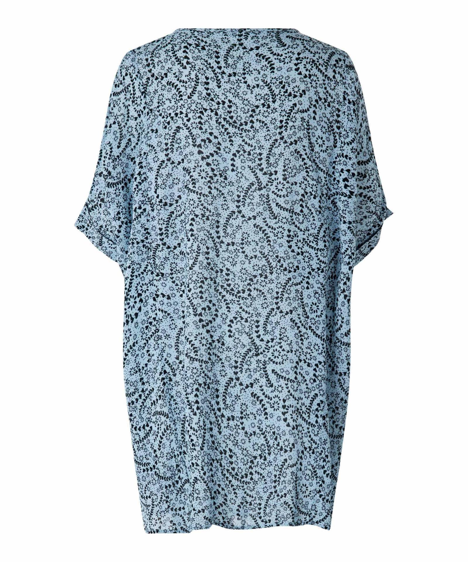 Masai Garland Floral Print Tunic Viscose Blouse Blue/Green