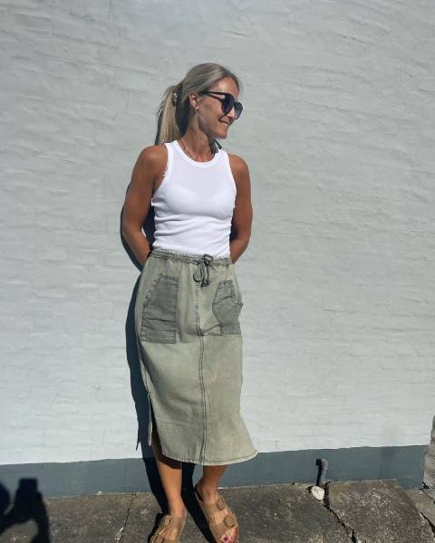 Billede af Marta  Skirt Military Army