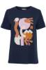 Billede af Fransa Zenna Tee Navy Print