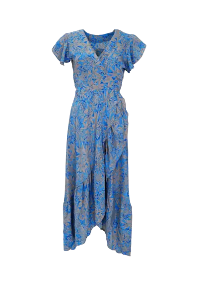 Billede af Black Colour Luna Wrap Dress Blue
