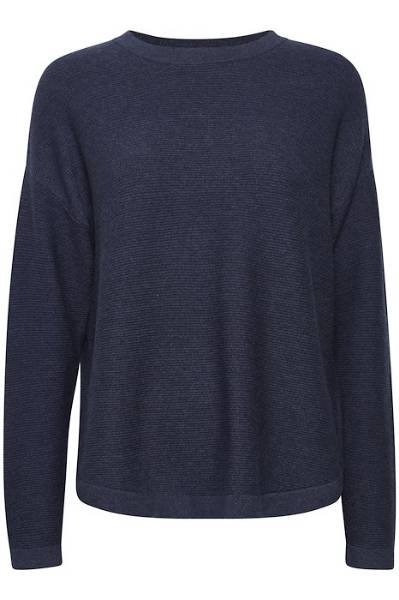 Billede af Fransa Melange Strik Pullover Blue