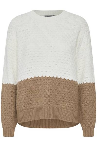 Billede af Fransa Lindsy Strik Pullover White