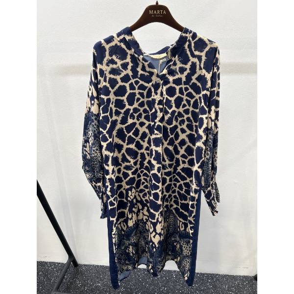 Billede af Marta Eva Dress Blue Leo